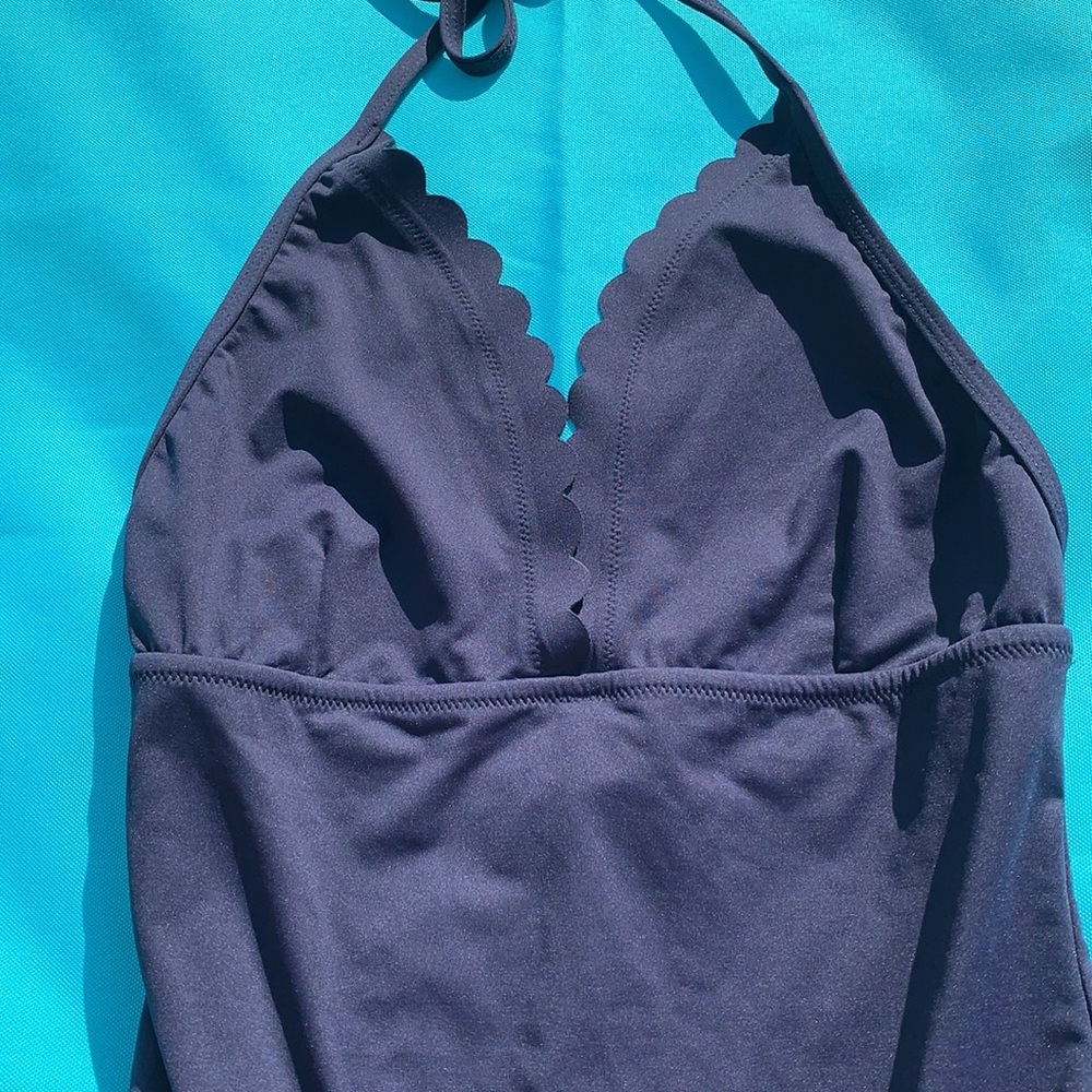 J Crew 🆕 size 2 4 6 one piece navy swimsuit f0762 - Picture 3 of 6